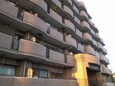 現地外観写真　北東側から見た建物