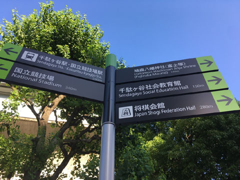 現地土地写真 最寄り施設標識