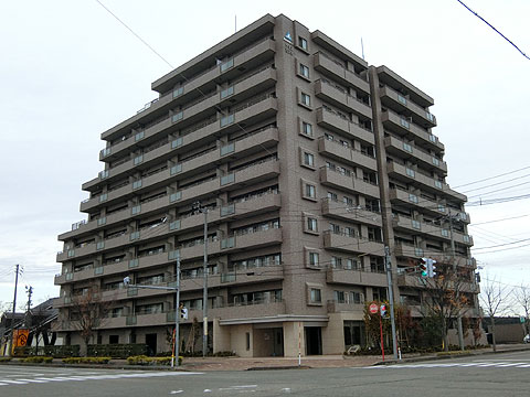 現地外観写真 古正寺に建つ64世帯のマンションです