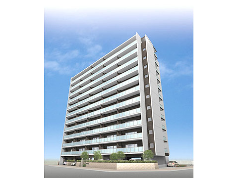 現地外観写真 ビ・ウェル東古松(パース)