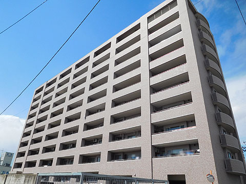 現地外観写真 ≪南側外観≫ 全戸南向き/逆梁アウトフレーム設