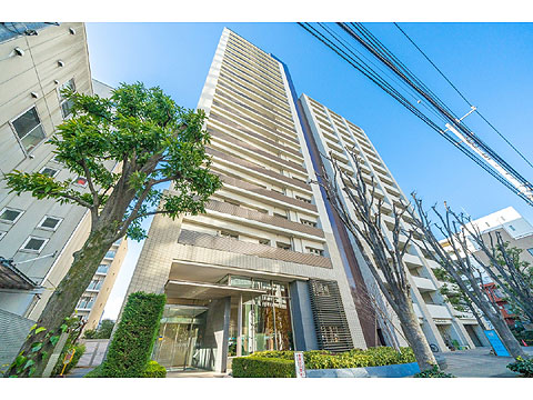 現地外観写真 総戸数220戸の大型マンション 南北線・三田線