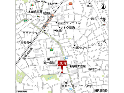 現地土地写真 地図