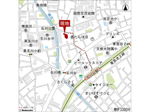 現地土地写真 地図