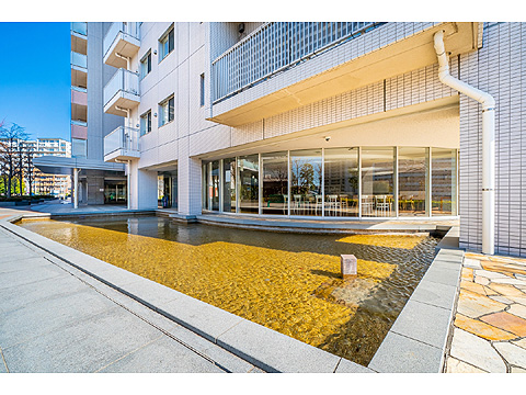 現地土地写真　エントランス前広場