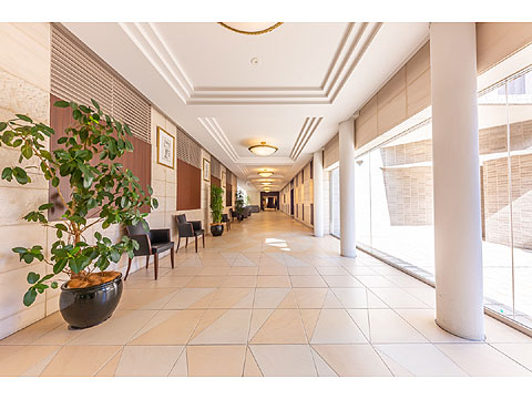 その他共用部　アートなどを配置できる飾り棚を設けたギャラリー