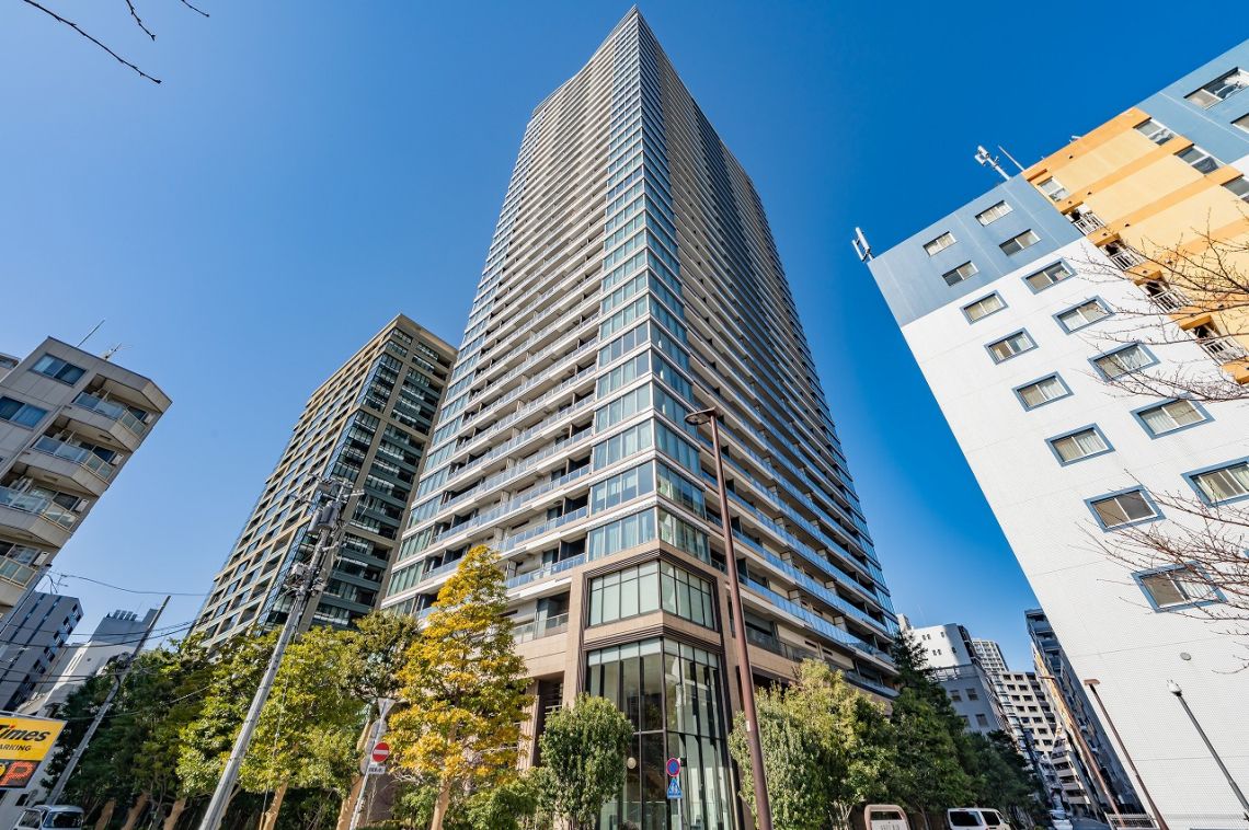 パークシティ中央湊　ザ　タワー現地外観写真