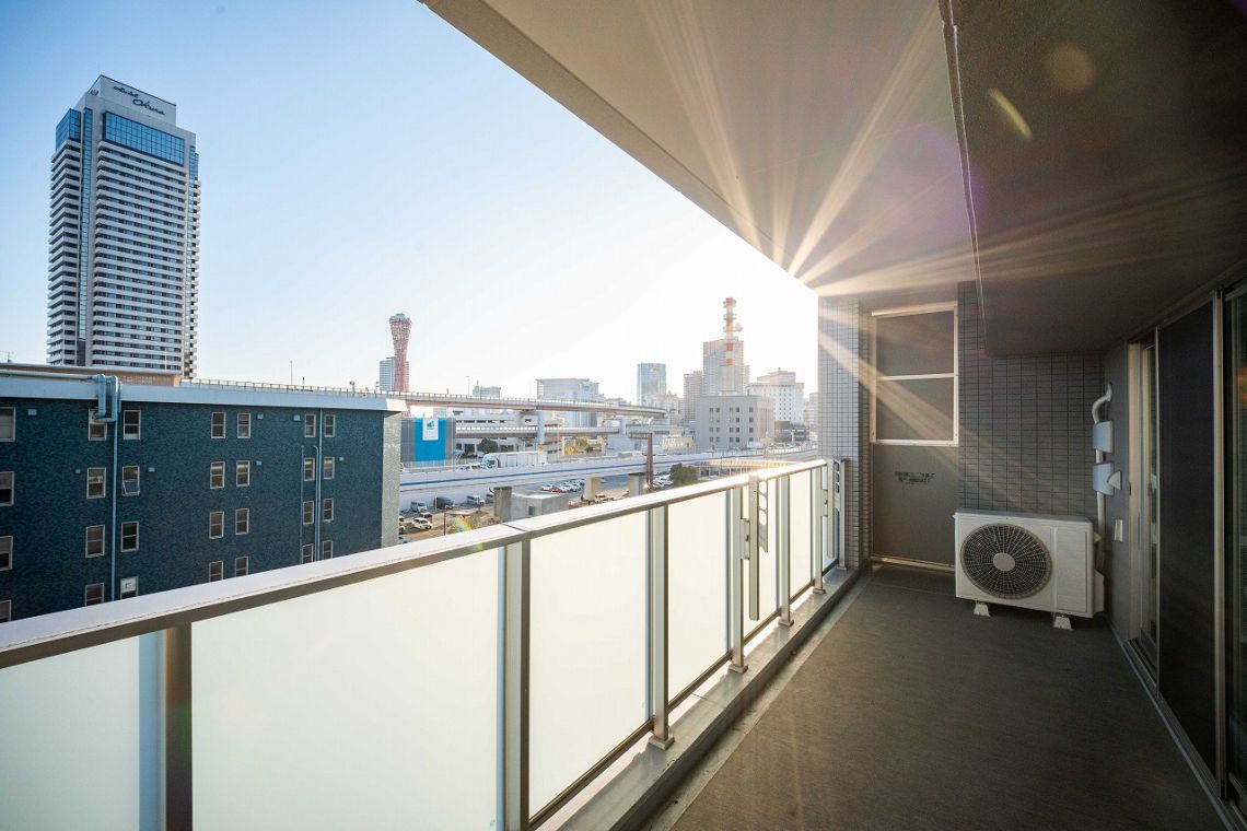 ワコーレ　ザ・神戸旧居留地レジデンスタワーバルコニー