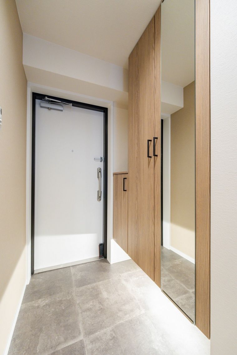 ライオンズマンション住吉川玄関