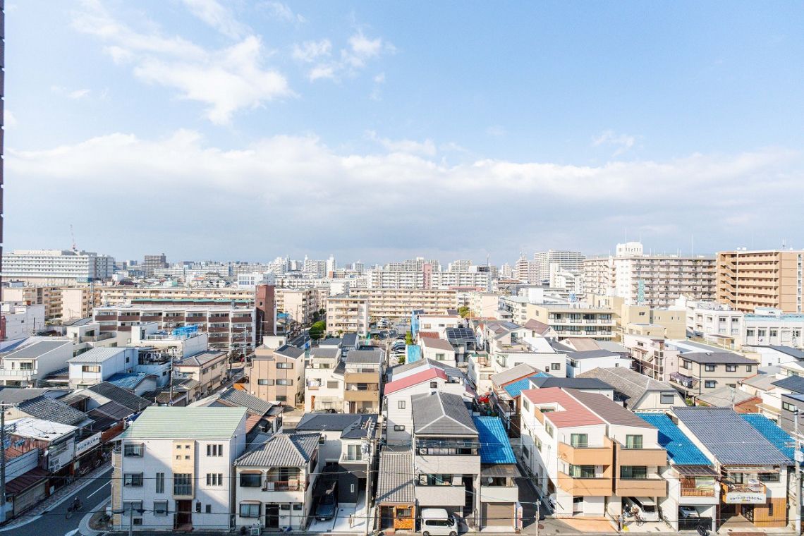 ハイネス今福東公園一番館バルコニー