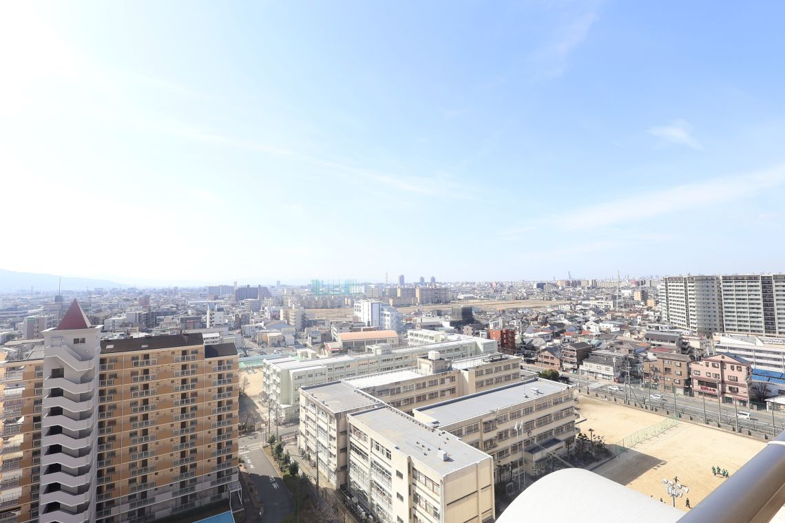 ローレルスクエア住道サンタワーバルコニー