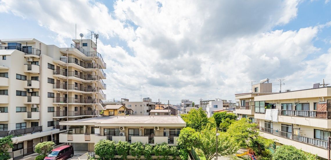 ライオンズマンション竹の塚バルコニー
