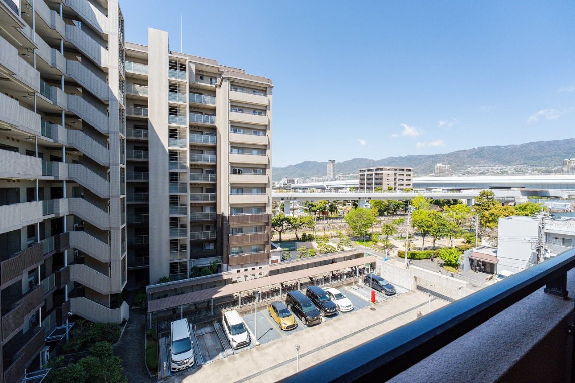 ライオンズマンション住吉川バルコニー