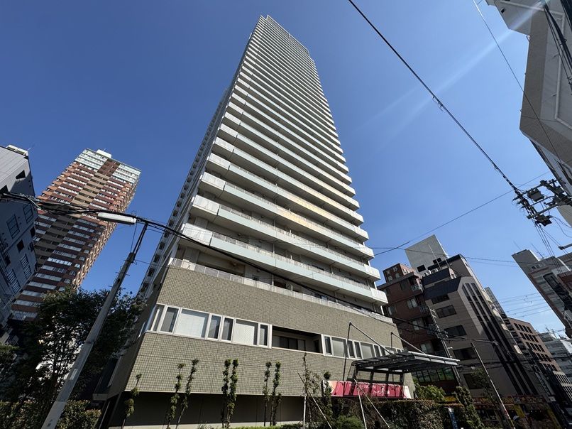 ライオンズマンション大阪スカイタワー現地外観写真