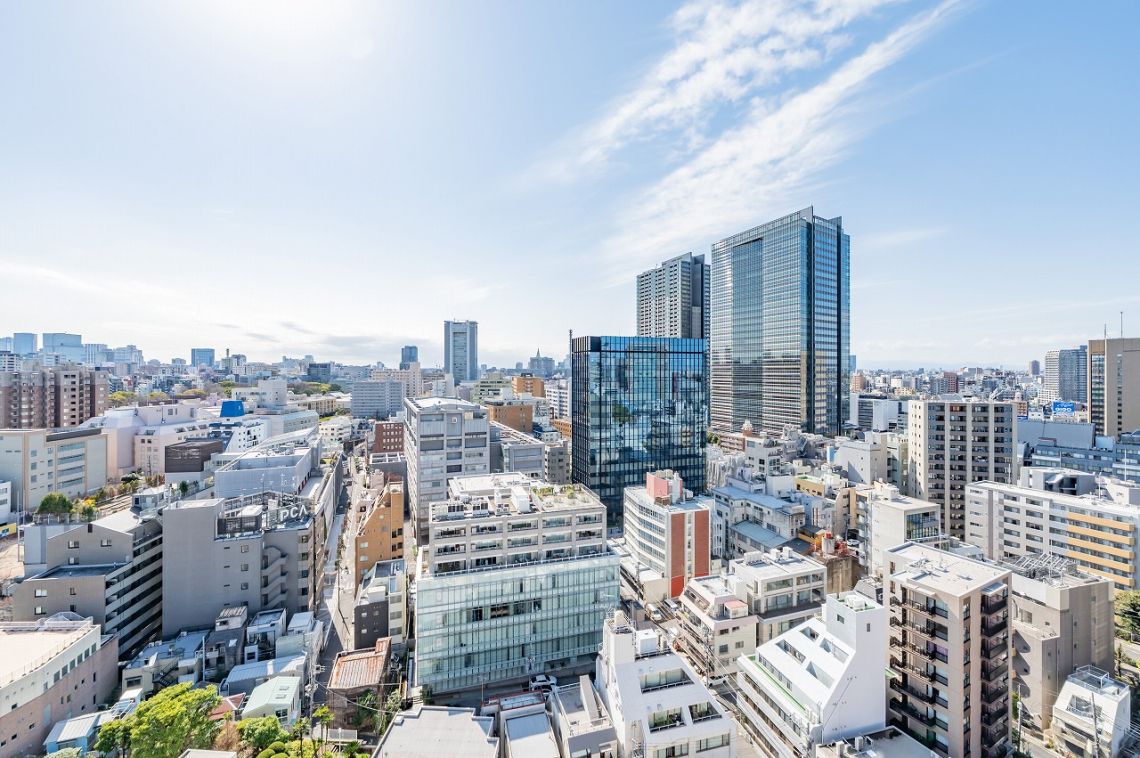 プラウドタワー千代田富士見レジデンスバルコニー