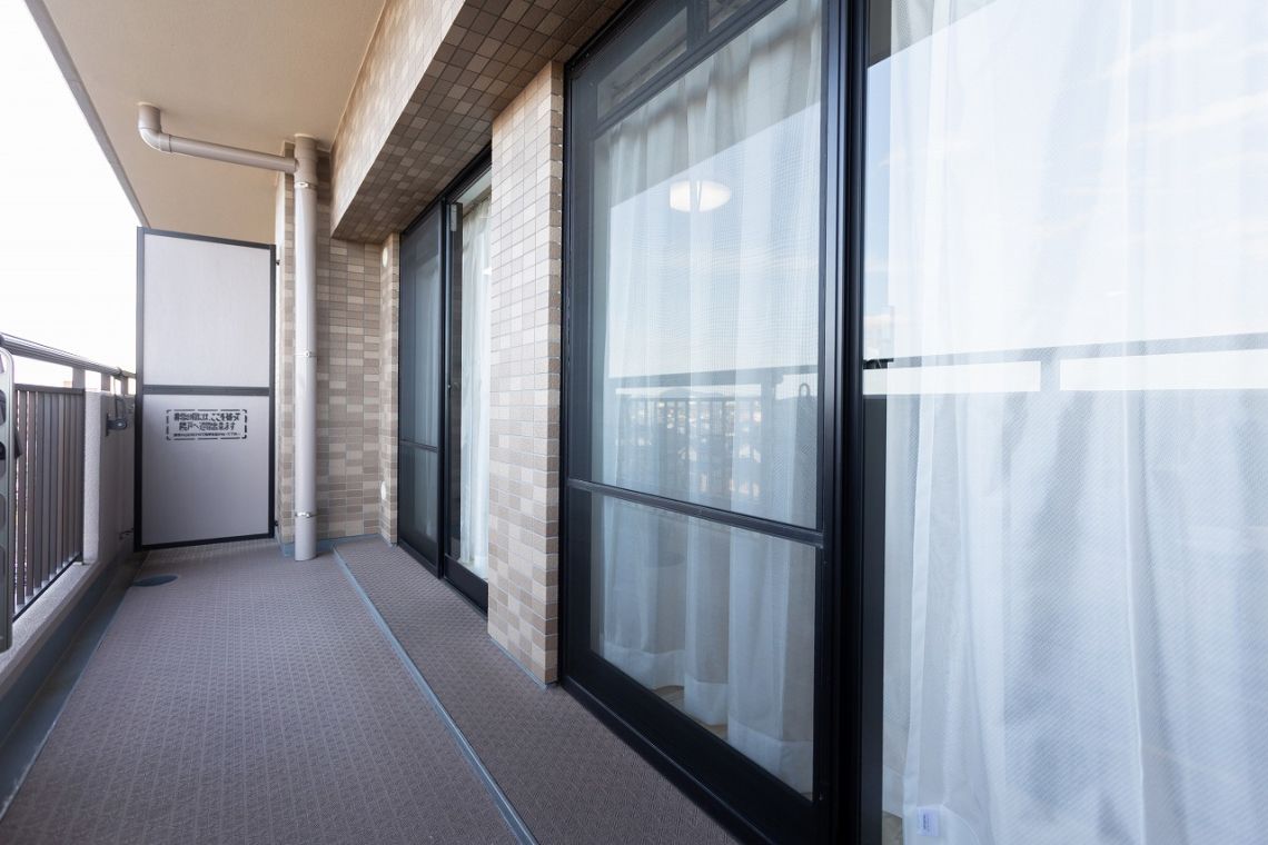 ライオンズマンション上中野バルコニー