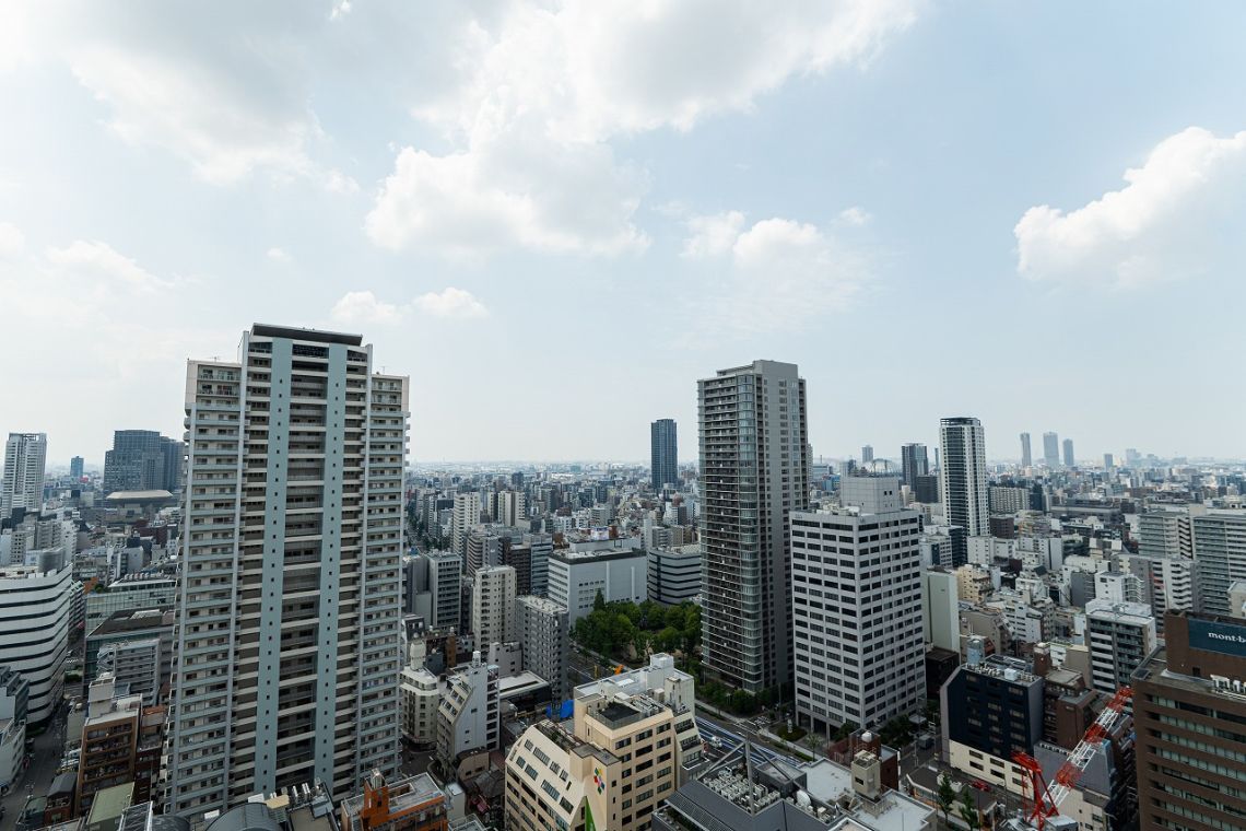大阪ひびきの街　ザ・サンクタスタワーバルコニー