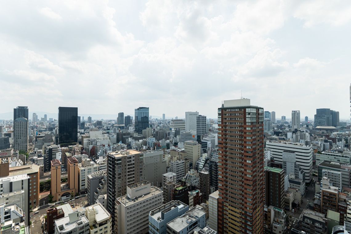 大阪ひびきの街　ザ・サンクタスタワーバルコニー