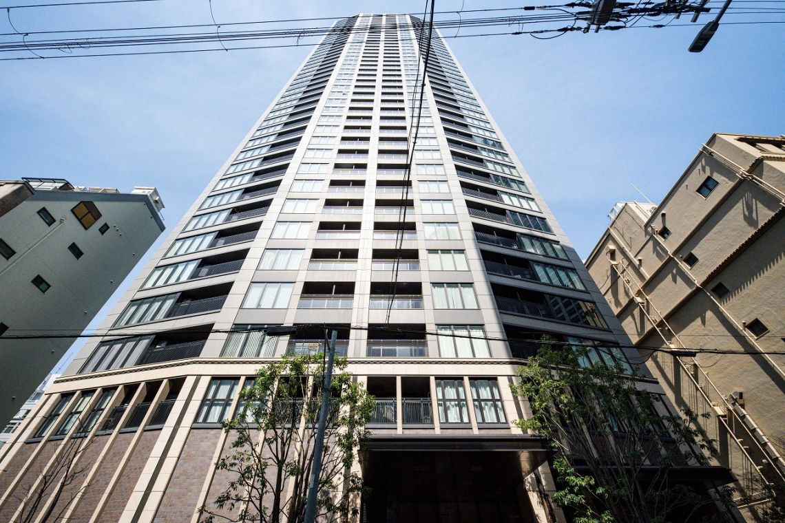 プラウドタワー北浜現地外観写真