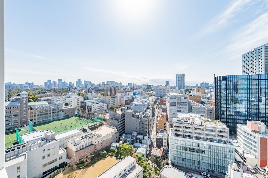 プラウドタワー千代田富士見レジデンスバルコニー