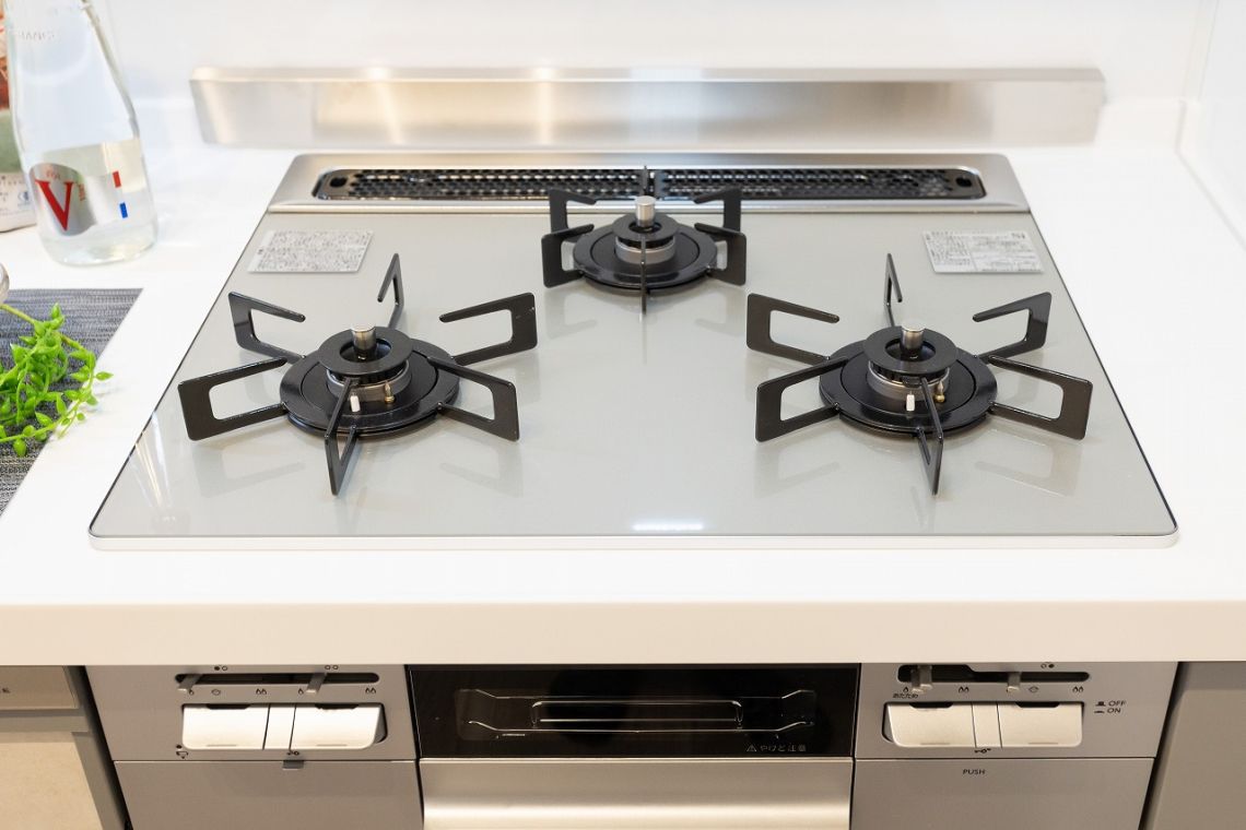 ライオンズガーデン祇園その他設備：キッチンガスコンロ