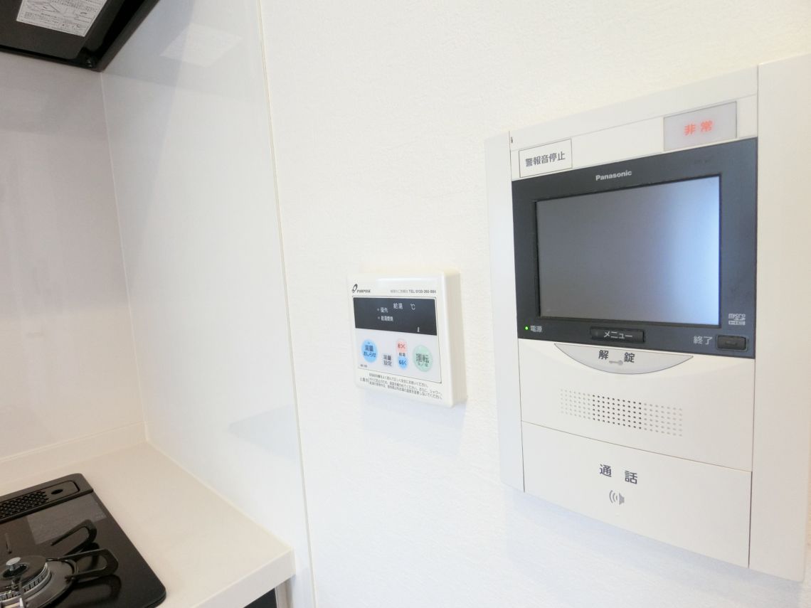 ライオンズマンション二条高倉防犯設備：インターホン