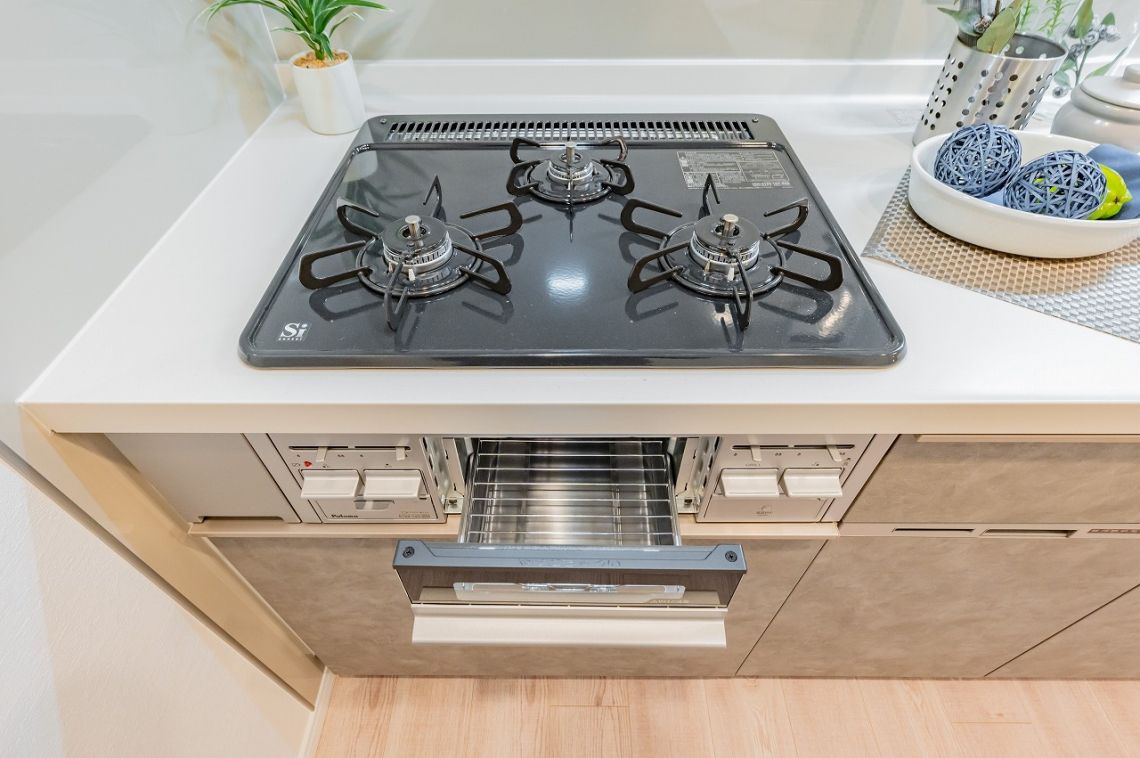 レーベンハイム常盤台発電・温水設備：ガスコンロ