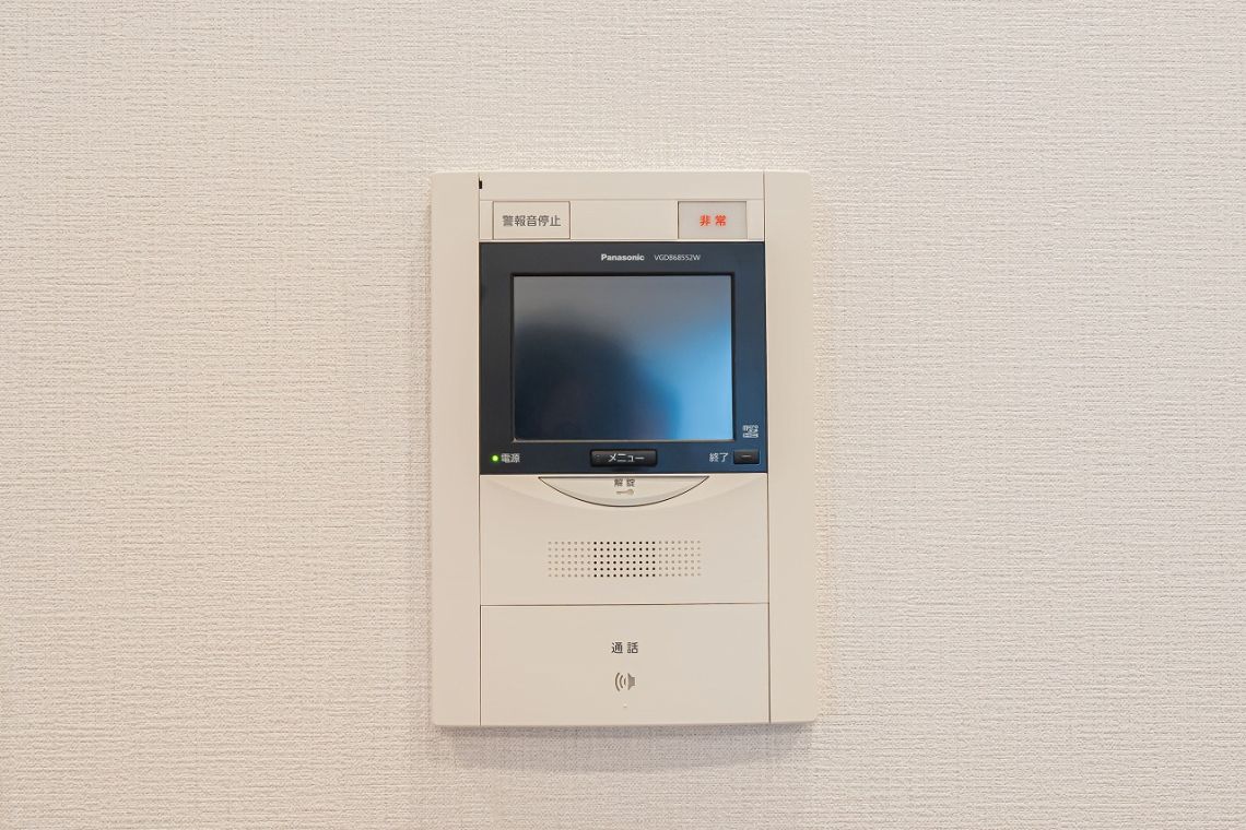 ライオンズマンション瑞穂通防犯設備：モニター付きインターホン