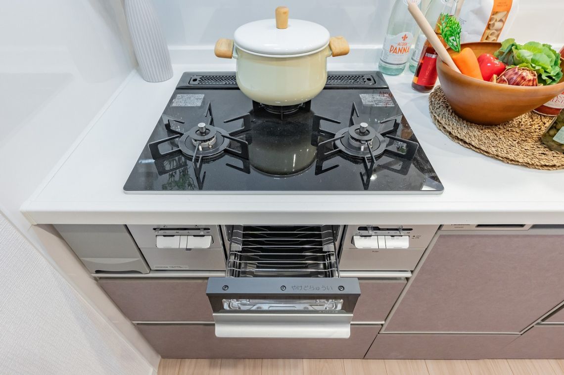 エクセレントハイツ横浜その他設備：キッチンのコンロ