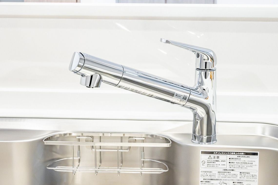 フォレストレイクひばりが丘Ｃ棟発電・温水設備：浄水器一体型水栓