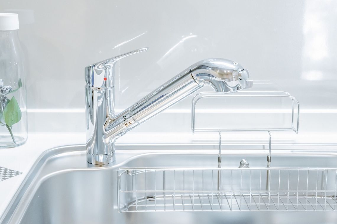 レーベンハイム常盤台発電・温水設備：浄水器一体型水栓