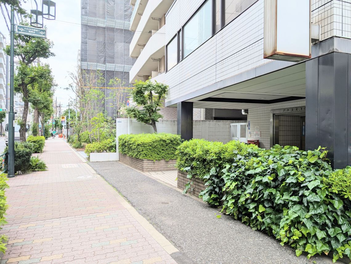 東急ドエルアルス武蔵小山前面道路を含む現地写真