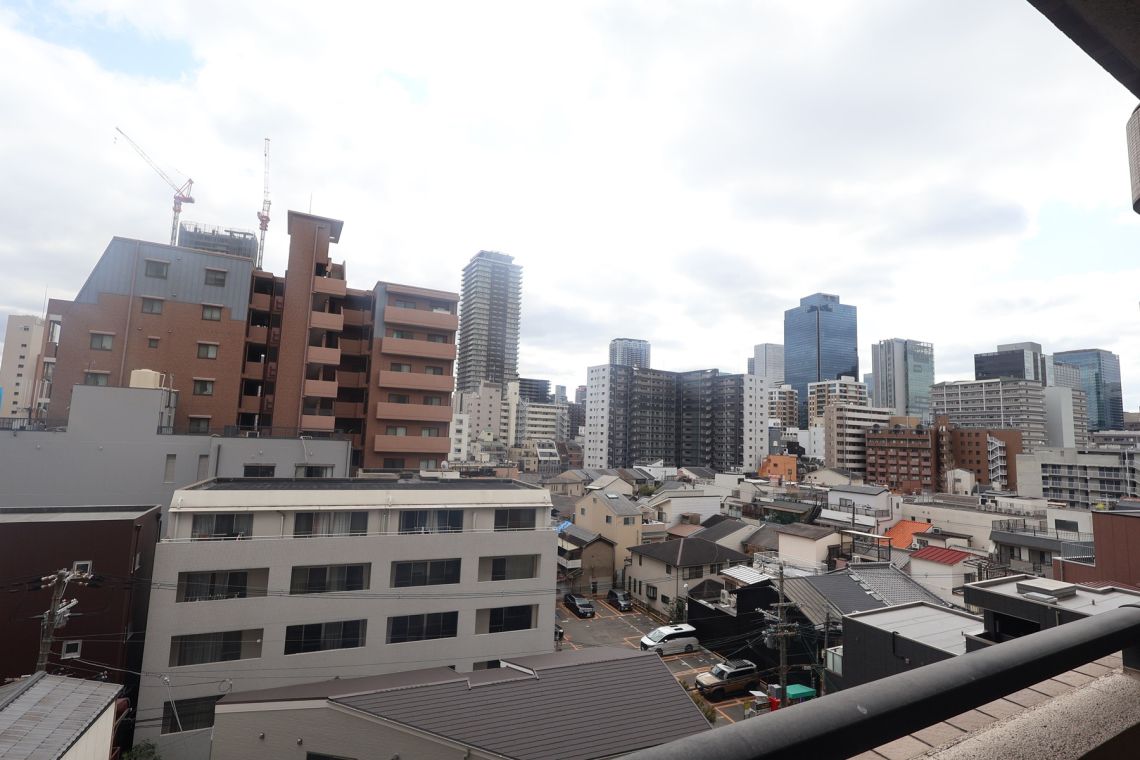 ライオンズマンション梅田中崎町バルコニー