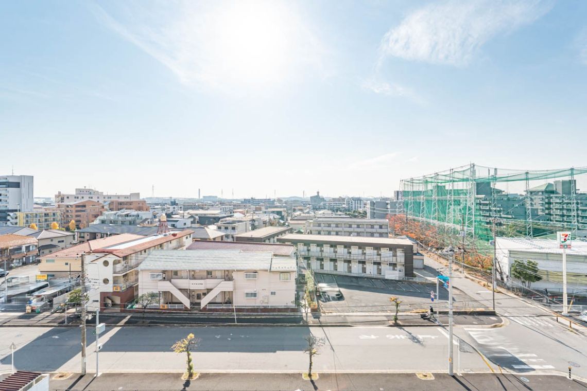ライオンズマンション原木中山駅前バルコニー