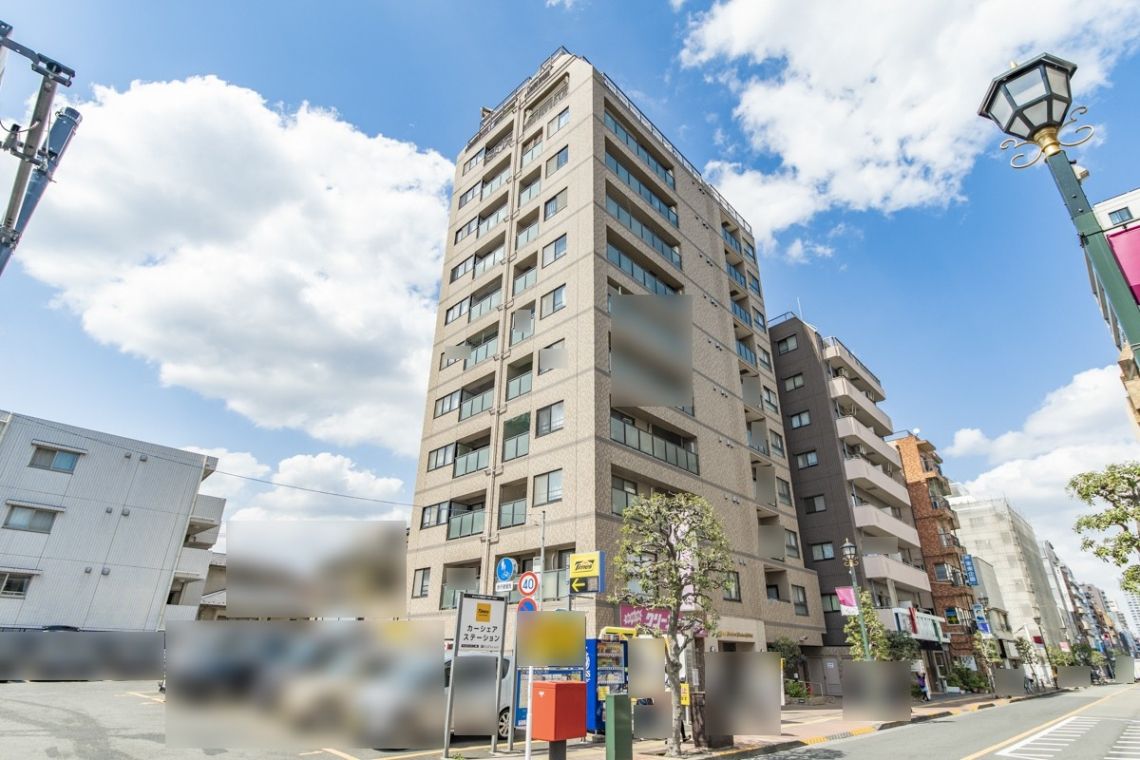 ライオンズマンション三鷹中央通り現地外観写真
