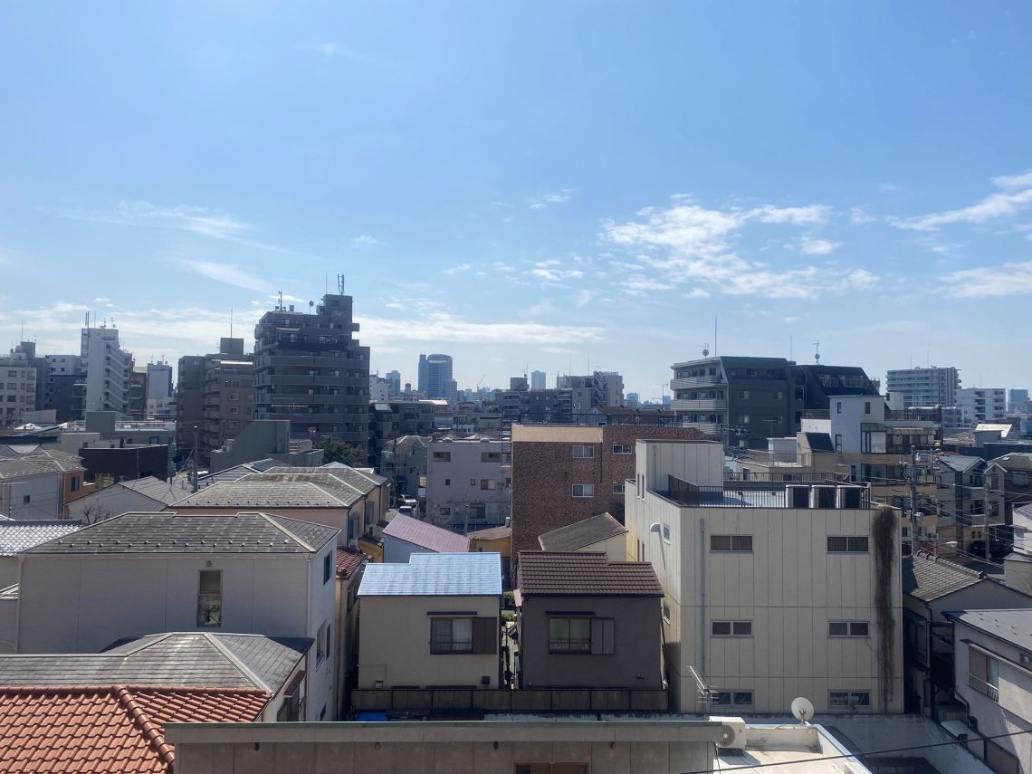 セザール町屋バルコニー