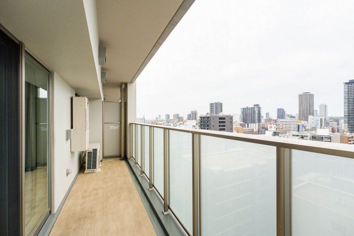 ウエリスタワー谷町四丁目バルコニー