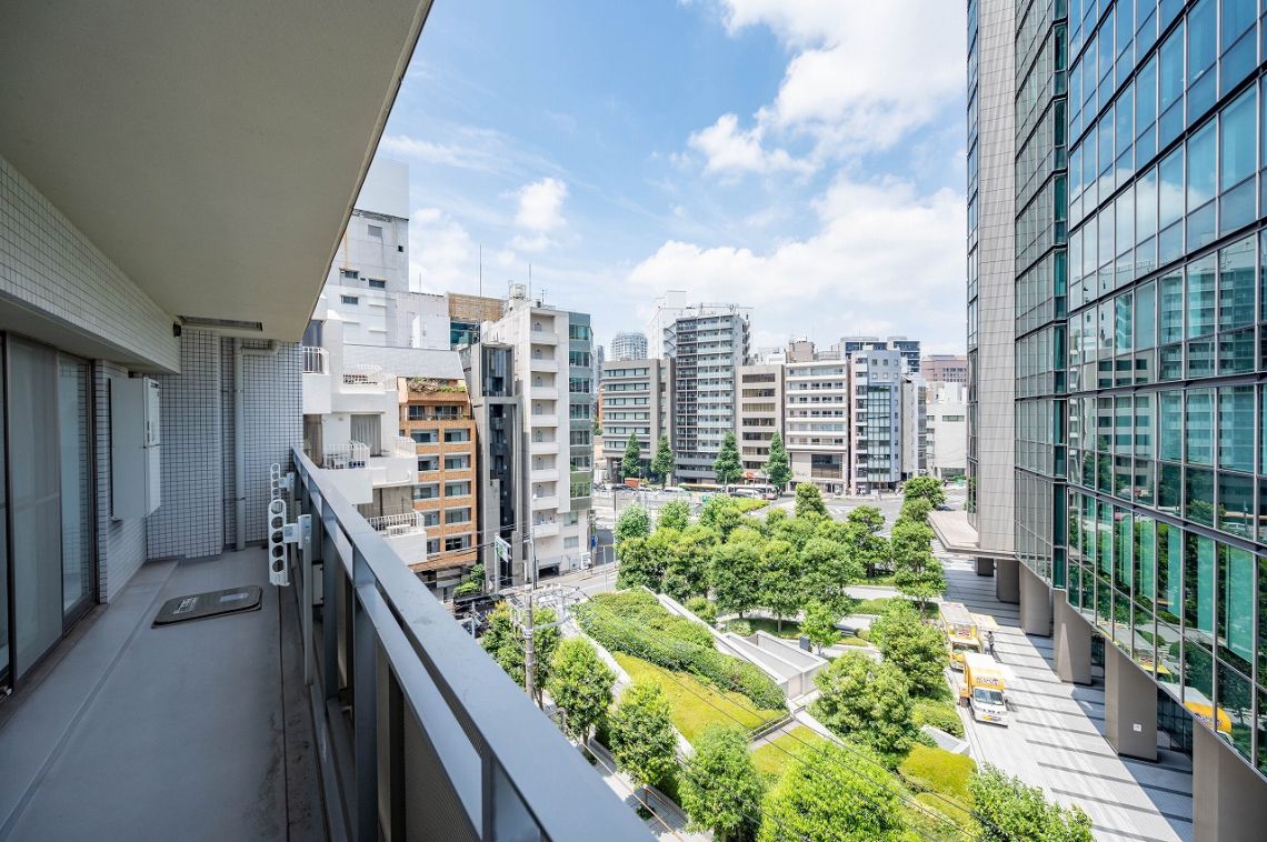渋谷常磐松ハウスバルコニー